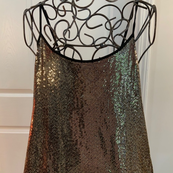 GOLD SEQUIN TANK PLUS SIZE 3X NWT - Picture 4 of 9